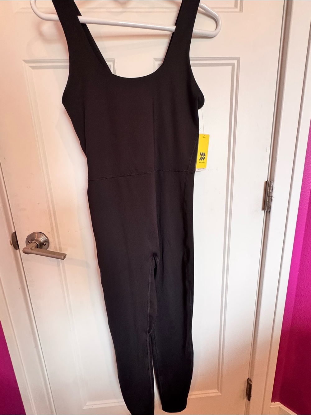 Black All in Motion one piece body suit